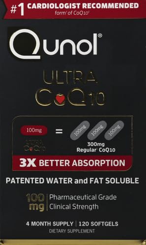 Qunol Ultra CoQ10 100mg, 3x Better Absorption, Patented Water and Fat Soluble Natural Supplement Form of Coenzyme Q10 Qunol buy supplements canada