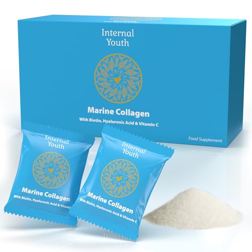 Marine Collagen Powder 10000mg with Hyaluronic Acid Biotin and Vitamin C A D3 E - Collagen Internal Youth buy supplements canada