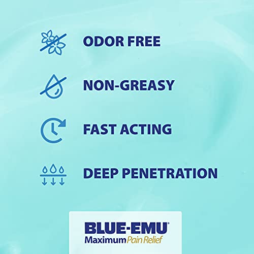 BLUE-EMU Maximum Pain Relief Cream for Arthritis, Muscle, & Joint Aches, 3 Oz, 1 Pack BLUE-EMU buy supplements canada