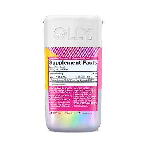 OLLY Happy Hoo-Ha Capsules, Probiotic for Women, Vaginal Health and pH OLLY buy supplements canada
