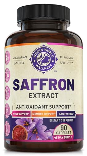 100% Pure Saffron Extract - Metabolism Booster & Natural Appetite Suppressant for Weight Loss WHOLE WORLD WELLNESS buy supplements canada
