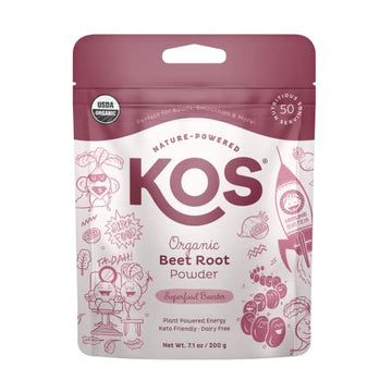 KOS Organic Beet Root Powder, USDA Certified - Natural Nitric Oxide Booster, Superfood KOS buy supplements canada