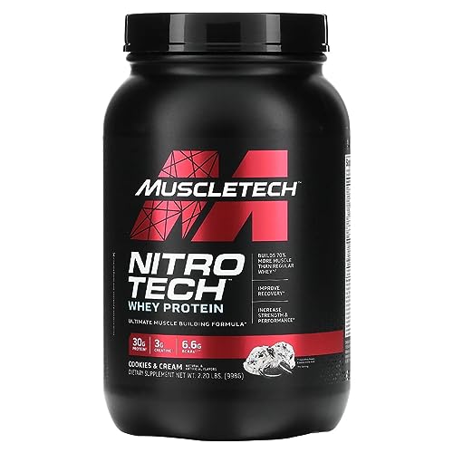 Whey Protein Powder MuscleTech Nitro-Tech Whey Protein Isolate & Peptides Protein MuscleTech buy supplements canada