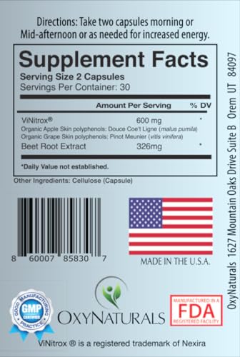 OxyBoost with ViNitrox - Nitric Oxide Supplement for Blood Pressure Support, Heart Health OxyNaturals buy supplements canada
