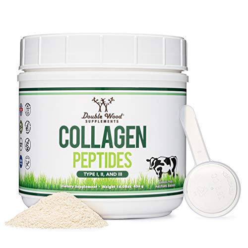 Collagen Peptides Powder - Hydrolyzed Collagen, Keto Safe - 16.08oz - Multi Type 1, 2 Double Wood Supplements buy supplements canada