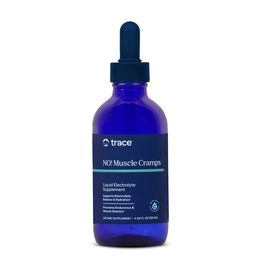 Trace Minerals NO! Muscle Cramps - Supplement for Healthy Muscle Function - Liquid Supplement - Electrolyte Balance - Endurance & Energy - Sugar-Free - 4.06 fl oz (60 Servings) Trace Minerals buy supplements canada