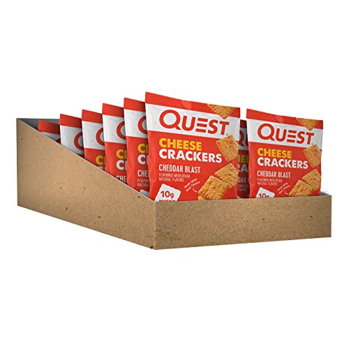 Quest Nutrition Cheese Crackers, Cheddar Blast, High Protein, Low Carb, Made with Real Cheese Quest Nutrition buy supplements canada