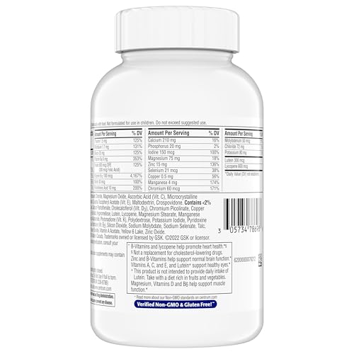 Centrum Minis Silver Multivitamin for Men 50 Plus, Multivitamin/Multimineral Supplement, Vitamin D3, B-Vitamins and Zinc, Non-GMO Ingredients, Supports Memory Centrum buy supplements canada