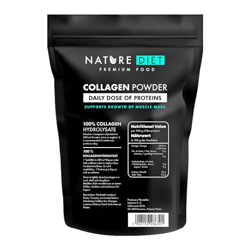 Nature Diet - Collagen Powder 600 g | Hydrolysate | Unflavored | Collagen Peptides | Source of Protein Nature Diet buy supplements canada