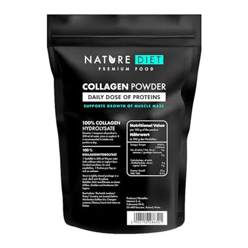 Nature Diet - Collagen Powder 600 g | Hydrolysate | Unflavored | Collagen Peptides | Source of Protein Nature Diet buy supplements canada