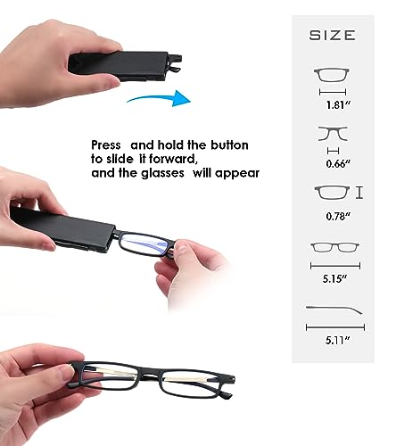 SKYOAK Ultra thin Lightweight Folding Reading Glasses Women Men TR90 Blue Light Blocking SKYOAK buy supplements canada