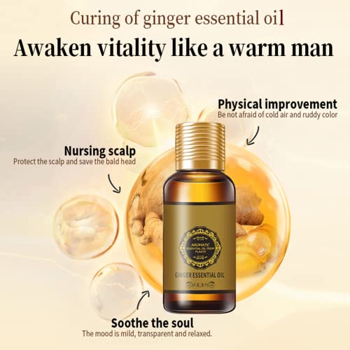 (2pc 60ml) Belly Drainage Ginger Oil, Slimming Tummy Ginger Oil, Ginger Oil Drainage Massage YG LianKai buy supplements canada