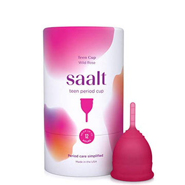 Saalt Teen Menstrual Cup - Best Sensitive Reusable Cup - Wear for 12 Hours - Tampon and Pad Alternative saalt buy supplements canada