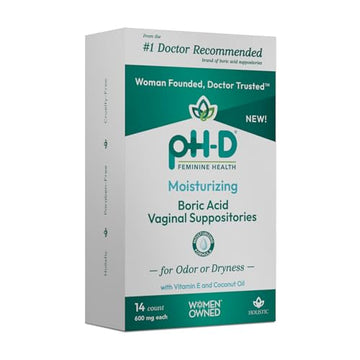 pH-D Feminine Health - Boric Acid Moisturizing Suppository - Woman Owned - for Vaginal Odor pH-D Feminine Health Support buy supplements canada