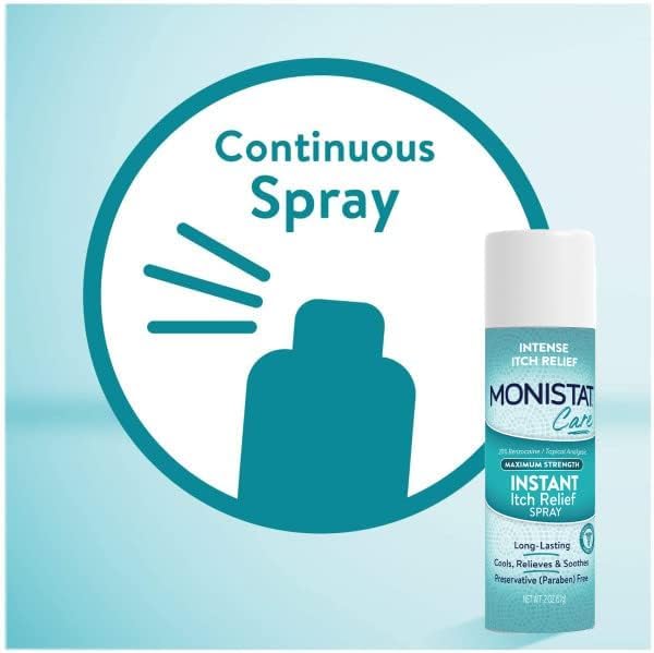 Monistat Instant Itch Relief Spray for Women, Maximum Strength Feminine Itch Care, 2 oz (Pack of 2) Monistat buy supplements canada