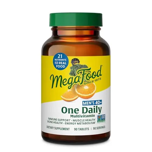 MegaFood Multivitamin for Men 40+ One Daily Mens Multivitamins - Methylated B12, Vitamin D3, B6, C & Zinc, Muscle & Bone Health MegaFood buy supplements canada