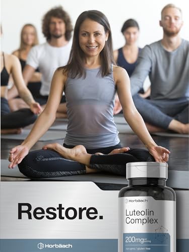 Luteolin Complex with Rutin | 50 Capsules | Vegetarian, Non-GMO & Gluten Free Flavonoid Horbäach buy supplements canada