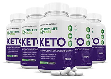 (5 Pack) Trim Life Labs Keto Pills Includes Apple Cider Vinegar Patented goBHB® Exogenou Justified Laboratories buy supplements canada