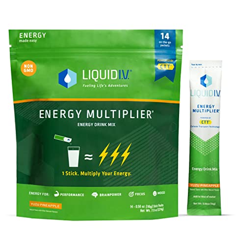 Liquid I.V. Hydration + Energy Multiplier - Yuzu Pineapple - Hydration Powder Liquid I.V. buy supplements canada
