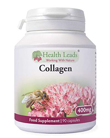 High Strength Collagen 400mg 90 Capsules, 3 Months Supply, Premium Hydrolysed Porcine Powder Health Leads ...Working With Nature buy supplements canada