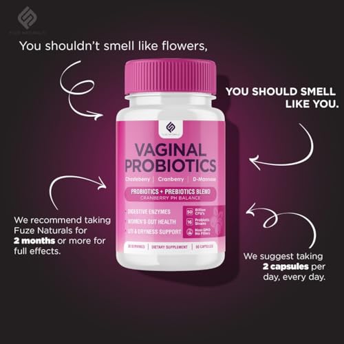 Vaginal Probiotics for Women Digestive Enzymes Gut Health PH Balance Pills, Women's Fuze Naturals buy supplements canada