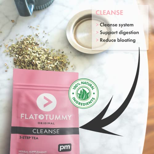 Flat Tummy Tea – 2-step, 4 Week Program – Detox Tea to Boost Energy & Reduce Bloating Flat Tummy Tea buy supplements canada