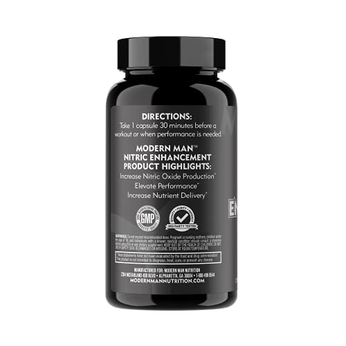 Nitric Oxide Enhancement by Modern Man – Pump Enhancing Alpha Male Booster for Men Modern Man Products buy supplements canada