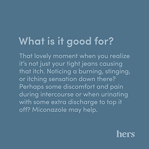 Hers Miconazole 3 Day Yeast Infection Treatment - Treats Vaginal Itching, Burning, Discharge HIMS & HERS buy supplements canada