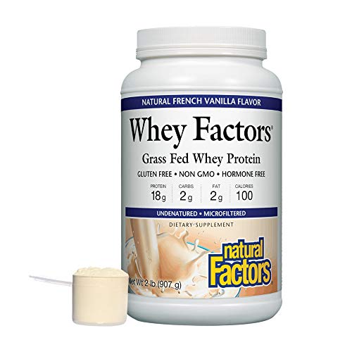 Whey Factors by Natural Factors, Grass Fed Whey Protein Concentrate, Aids Muscle Natural Factors buy supplements canada