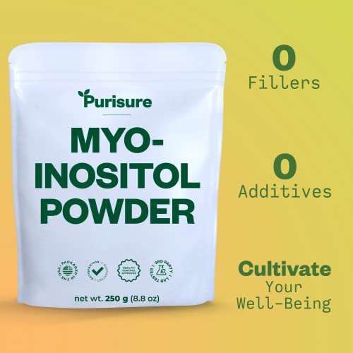 Purisure Myo-Inositol Powder, 250g, Fertility, Hormonal Balance and Ovarian Support Purisure buy supplements canada