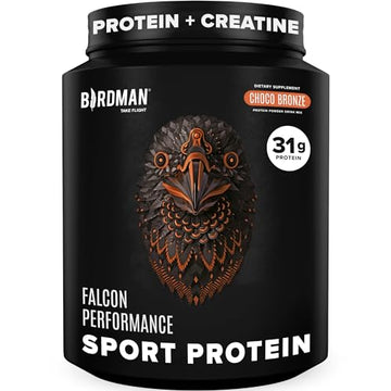 Birdman Falcon Performance Vegan Protein Powder, 31g Protein, 5g Creatine, 5g BCAA BIRDMAN buy supplements canada