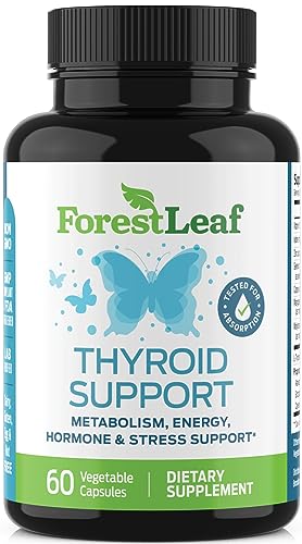Thyroid Support for Women and Men with Iodine - Energy, 60 Vegetarian ForestLeaf buy supplements canada