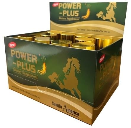 Skydia Power Plus - 10 Bottles Power-Plus Botanical Blend Liquid Supplement (1 FL OZ) Korean Ginseng Extract Ginseng Supplement Natural Men Tonic Ginseng Root Korean Red Ginseng Drops Skydia buy supplements canada