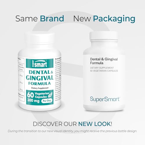 Supersmart - Dental & Gingival Formula (Patented) - Oral Care Supplement - with TEES-10 | Non-GMO & Vegan - 60 Vegetarian Capsules Supersmart buy supplements canada