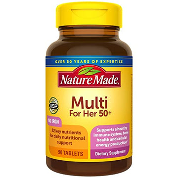 Nature Made Multivitamin For Her 50+ with No Iron, Womens Multivitamin for Daily Nutrition Nature Made buy supplements canada