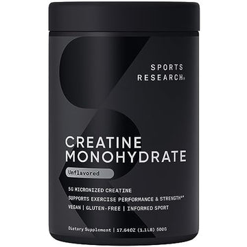 Sports Research Creatine Monohydrate - Gain Lean Muscle, Improve Performance Sports Research buy supplements canada