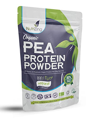 Award Winning Vegan Pea Protein Powder - Organic & Pure - Canadian Peas - No Soy, No Gluten NutriZing buy supplements canada
