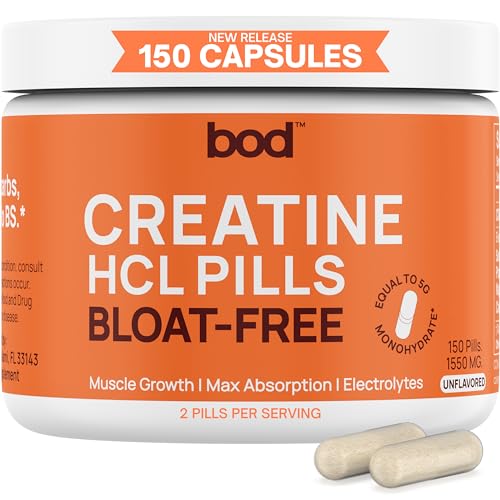 Creatine HCL Pills - Muscle Growth, Endurance, No Bloat, No Load, Not Flavored Goba Tea buy supplements canada