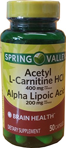 Spring Valley - Acetyl L-Carnitine 800mg Plus Alpha Lipoic Acid 400mg, 50 Capsules Heath Secret buy supplements canada