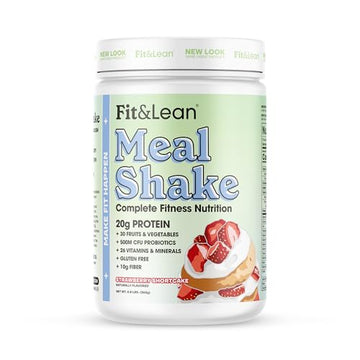 Fit & Lean Meal Shake, Fat Burning Meal Replacement, Protein, Fiber, Probiotics, Strawberry Fit & Lean buy supplements canada