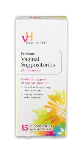 VH Essentials Prebiotic Vaginal Suppositories, 15 Count (Pack of 3) vH essentials buy supplements canada
