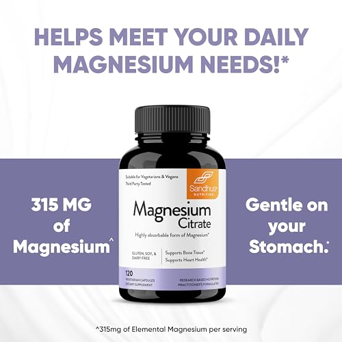 Sandhu's Magnesium Citrate Highly Absorbable Gluten, Soy Diary Free No Fillers Sandhu's buy supplements canada