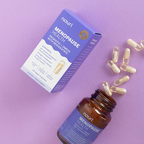 Nouri Menopause Health Probiotic, Menopause Relief for Women - Resveratrol Capsules Nouri buy supplements canada