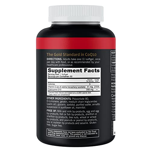Qunol CoQ10 200mg Softgels, Ultra CoQ10 - Ultra High Absorption Coenzyme Q10 Supplem Qunol buy supplements canada