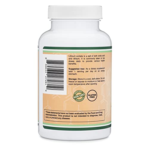 Lithium Orotate 5mg, 210 Capsules (Third Party Tested, Made in The USA Double Wood Supplements buy supplements canada