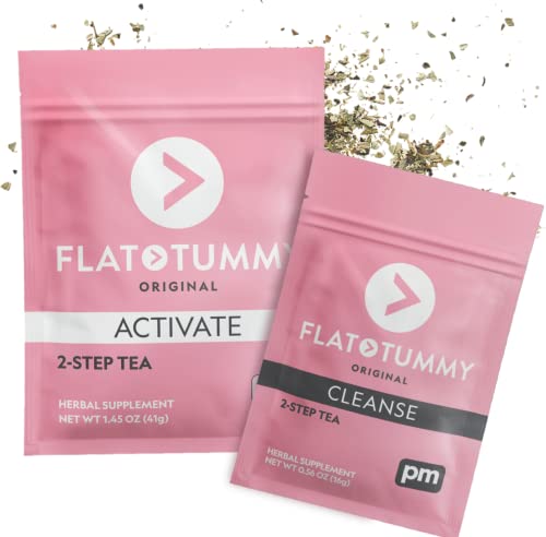 Flat Tummy Tea – 2-step, 4 Week Program – Detox Tea to Boost Energy & Reduce Bloating Flat Tummy Tea buy supplements canada