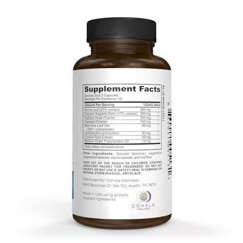 COHALA WELLNESS The Cleanse - 15 Day Prebiotics Colon Cleanser & Detox Fiber Supplement COHALA WELLNESS buy supplements canada