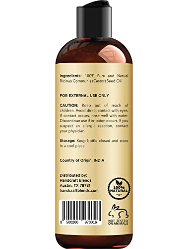 Handcraft Blends Jamaican Black Castor Oil for Hair Growth, Eyelashes and Eyebrows - 100% Pure Handcraft Blends buy supplements canada