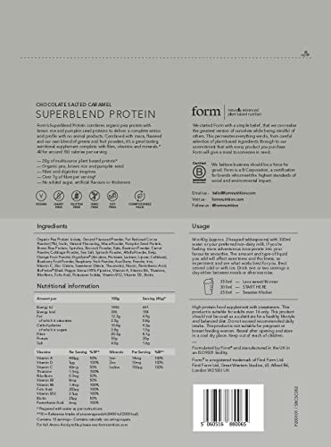 Form Superblend Protein - Vegan Protein Powder with Superfoods, Vitamins and Minerals Form buy supplements canada