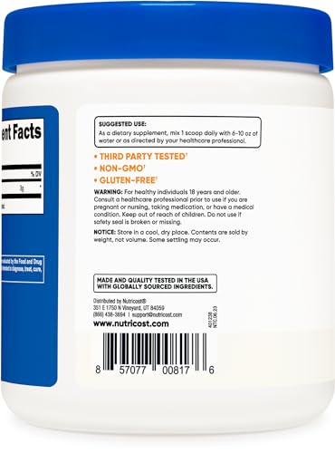 Nutricost Pure L-Citrulline (Base) Powder 250 Grams Nutricost buy supplements canada
